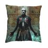 Hellraiser Pinhead Halloween Horror Movie Cushion Covers xcm Polyester Pillow Case for Sofa Square Pillowcase Decoration