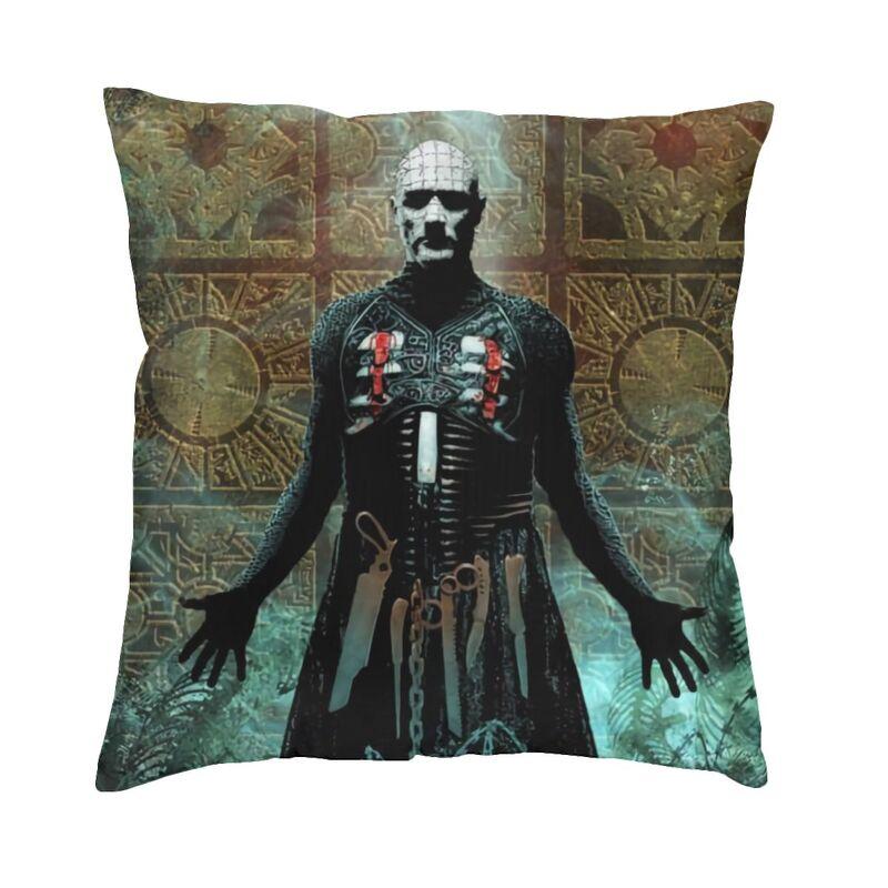 Hellraiser Pinhead Halloween Horror Movie Cushion Covers xcm Polyester Pillow Case for Sofa Square Pillowcase Decoration