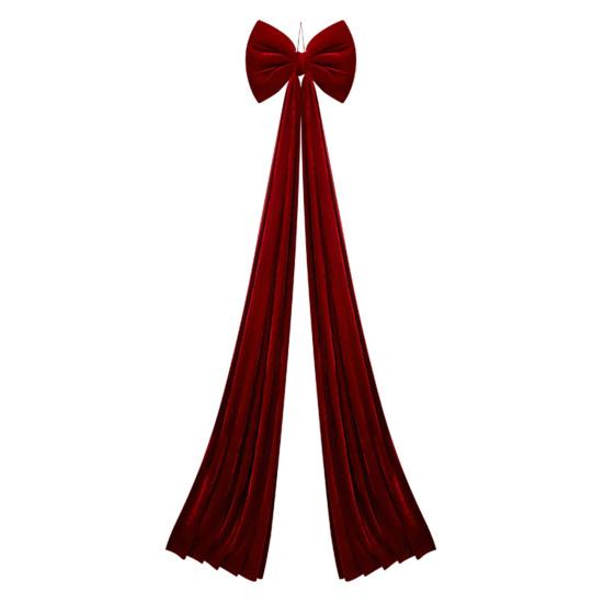 Christmas Bow Decoration Velvet Tree Topper Bow for Christmas Tree Wreath Home Room Wall Backdrop Decor