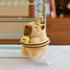 New Capibala Summer Style Swimming Ring Capybara Plush Toy Key Chain Pendant Small Doll Hanging Accessory Fashion Lovely