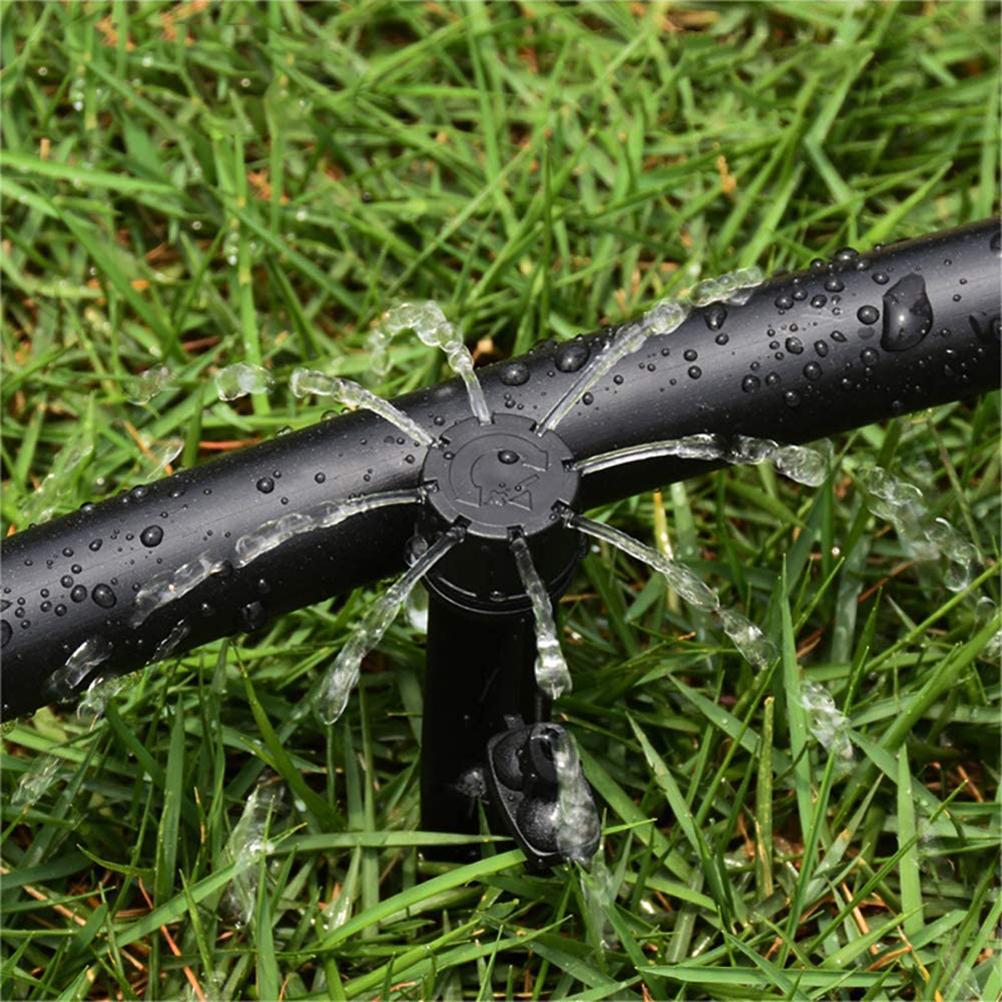 50pcs Irrigation Drippers 13cm Adjustable Drip Emitters 360 Degree Water Flow Drip Irrigation System