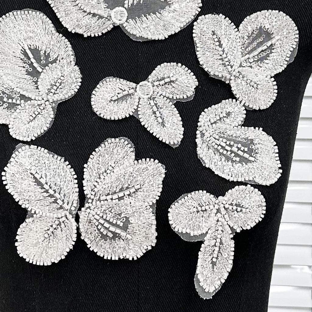 Handmade Embroidery Butterfly Leaf Sequins Decorative Applique Clothes Shoes And Hats Sweater Clothing Patch Cloth Sticker Accessories
