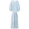 Sancai Plus Size Chinese Style Embroidered 3-Piece Outfit