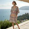 26 New European and American Bohemian large-size women's clothing casual loose 3D printed dress robe