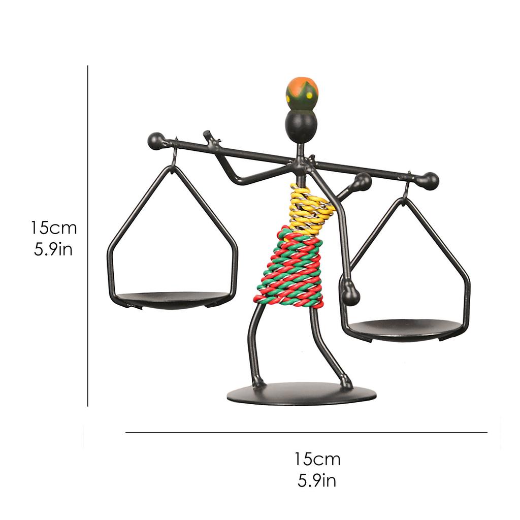 Metal  Creative Retro Candlestick Dining Table Human Modeling Party Home Decor