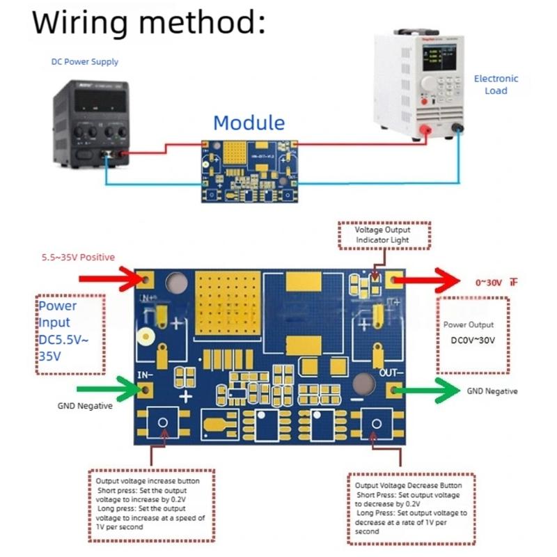 Efficient Power Convert Module With 0 30V Adjustable Output 3A Current 92% Efficiency For Automotive Use