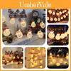 Beautifully Crafted Led Christmas String Lights With Classic Santa And Snowman Figures For Joyful Atmosphere