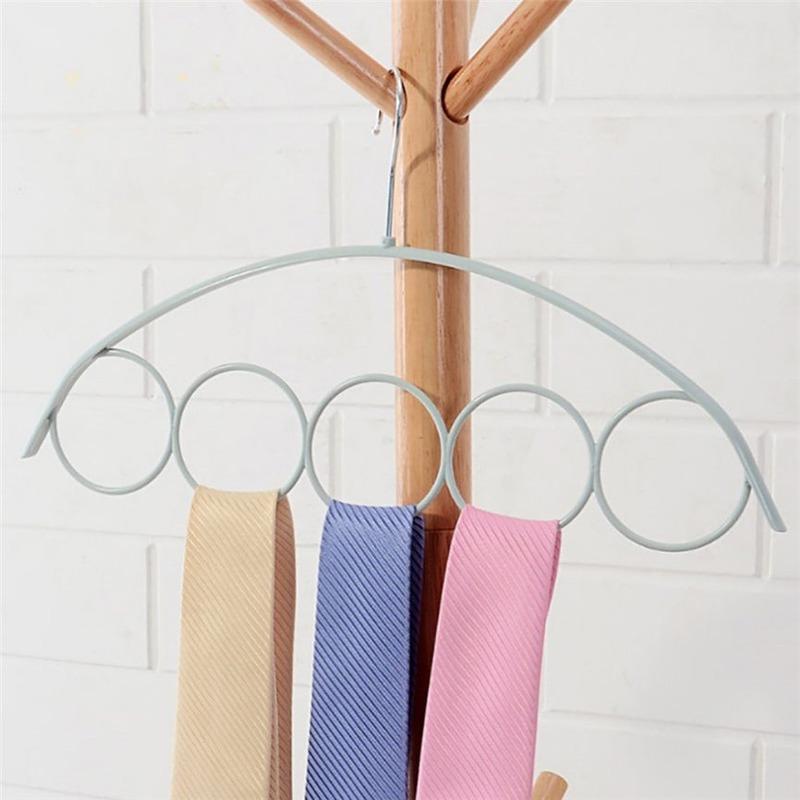 Shawl Scarf Hanger Belt Tie 5 Ring Rack Organizer Holder Hook Display Hanger 41*23cm