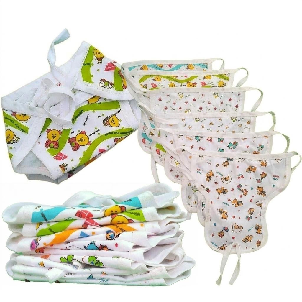 

10 Pcs Baby Clothing Diaper-Langot Washable and Reusable Nappies Small to Medium разноцветный