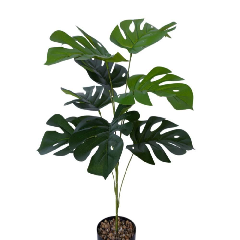 55cm Artificial Plant 12/18 Leaves Fern Plant Bundle Large Size Fake Palm Plant  Wall Decoration