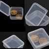 5Pcs Small Transparent Plastic Storage Box Clear Square Multipurpose Display Box