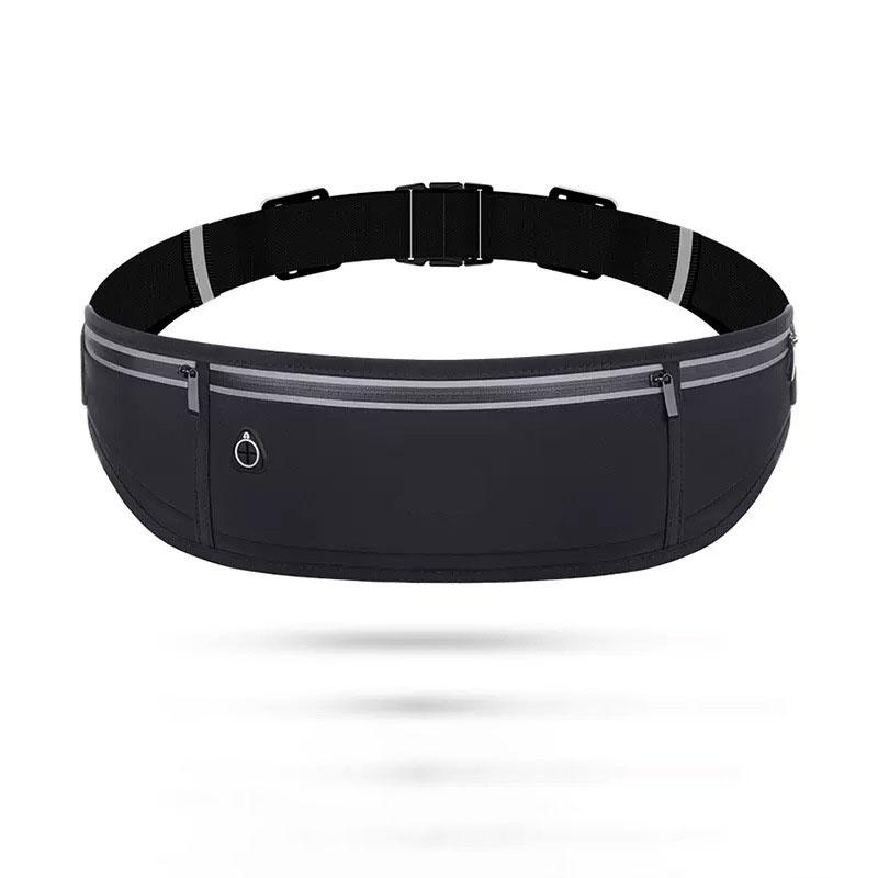 

Уличная водонепроницаемая невидимая поясная сумка для бега, спортивная поясная сумка для мужчин и женщин, скрытая сумка для фитнеса One Size чёрный