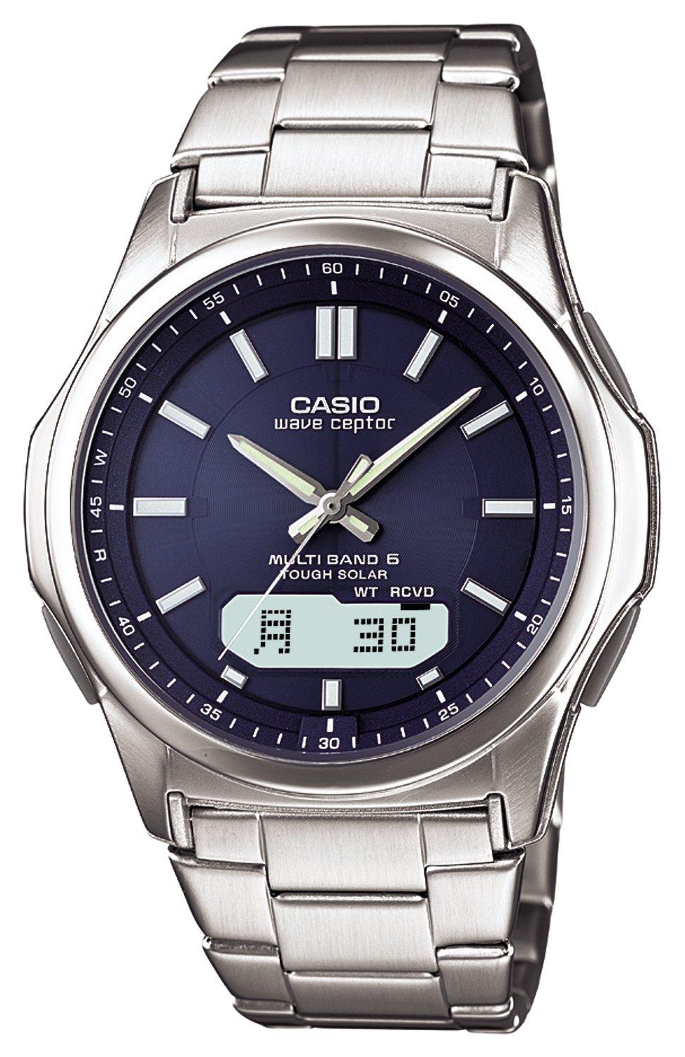 

Casio Часы Wave Ceptor [отечественный оригинальный продукт] Радио Солнечная WVA-M630D-2AJF Мужские Серебряные