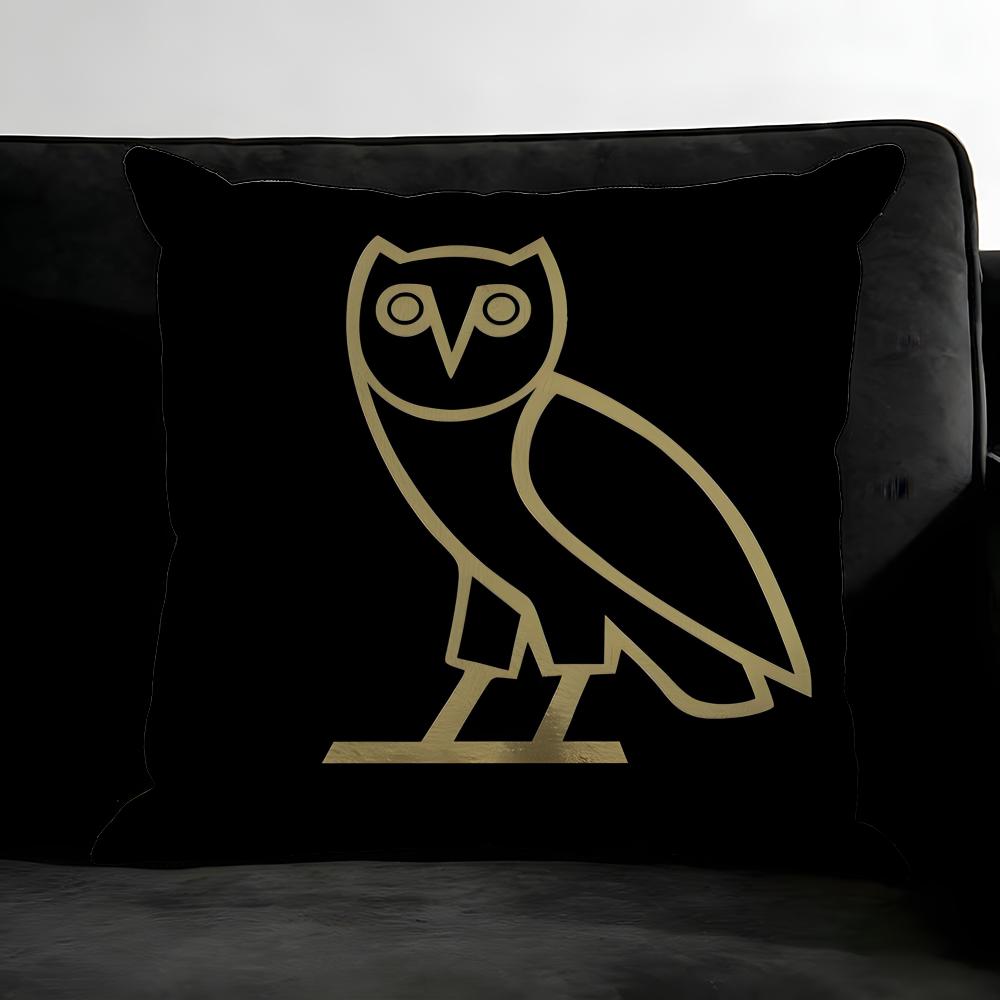 

DDrake OOvo Owl Cushion Cover Pillowcase Ultra Soft Skin Friendly Fabric Cloud Like Comfort Concealed Zipper 30x30cm