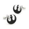 Boutons de manchette Alliance Rebelle Star Wars Noirs en stock.