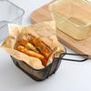 French Fry Serving Basket Mini Chips Deep Fry Baskets Stainless Steel Food Presentation Strainer Ergonomic Grip Fryer Accessory