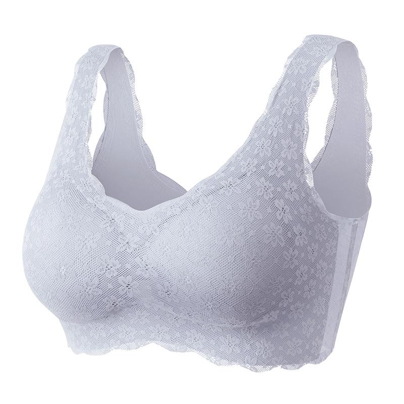 

Lace vest underwear, one piece, comfortable and breathable, gathered, upper support, side collection, secondary breasts, no steel ring, sleep bra Xxl( 67.5-80kg )