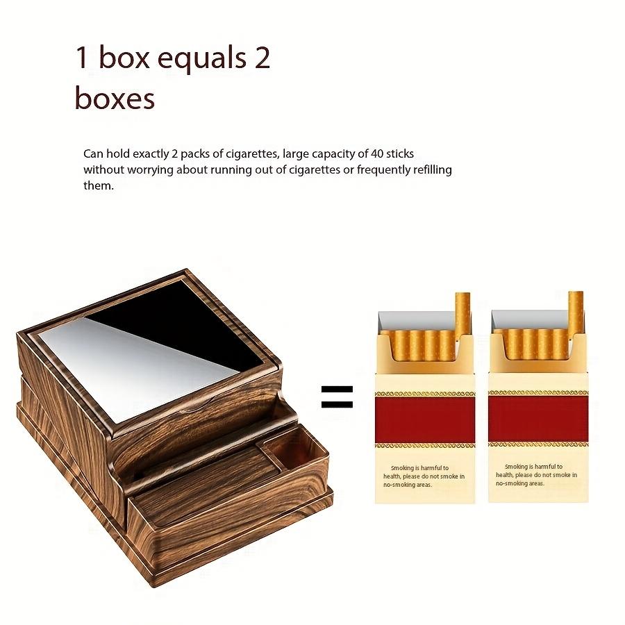 Cigarette Box Automatic Bullet Retro Moisture Proof Large Capacity of 40pcs Storing Portable Travel Daily Cigarette Storage Case