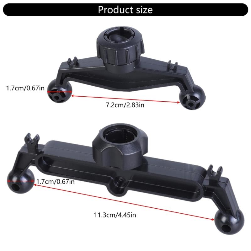 Upgrades 17mm Ball Mount Splitter Adapter 1 To 2 Head Joint Car Mount Extension for Double  Socket Stand Arm Brackets Clip