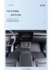 6-Seater Tesla Model Y TPE Metal Foot Mats, Full Coverage, Twill Design