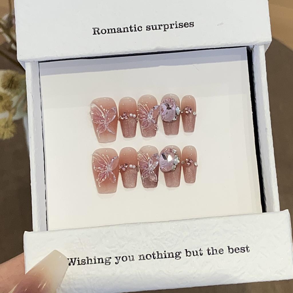 Butterfly Puff Pure Relief Three-dimensional Butterfly Ice Gradient Wearing Armor High-end Boutique