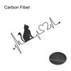 Universal Car Body Vinyl Sticker Cat Electrocardiogram Graphics Decal DIY Style Auto Window Hood Tail Tuning Accessories