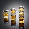 Traditional Chinese Liquor Glass Cups Set 1L Small Square Shot Glass Home Barware