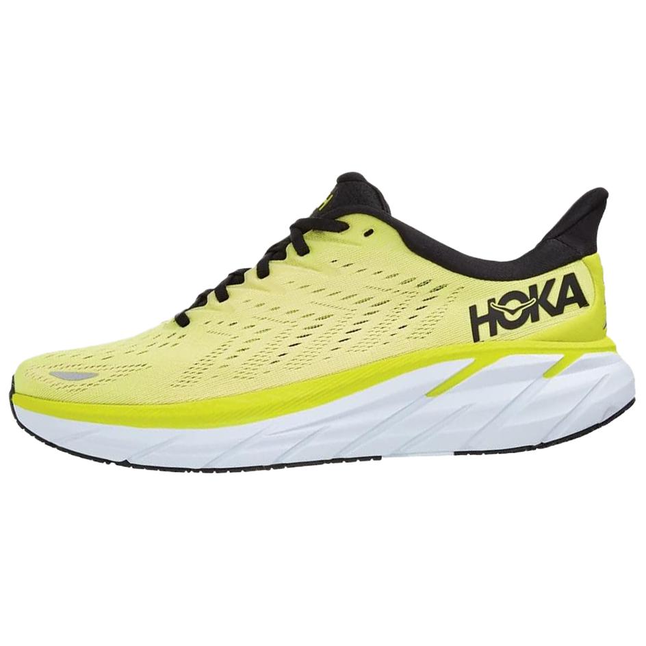 HOKA ONE ONE Clifton 8 Nylon Breathable Low top Running Shoes Men's Yellow 1121374-EPCH