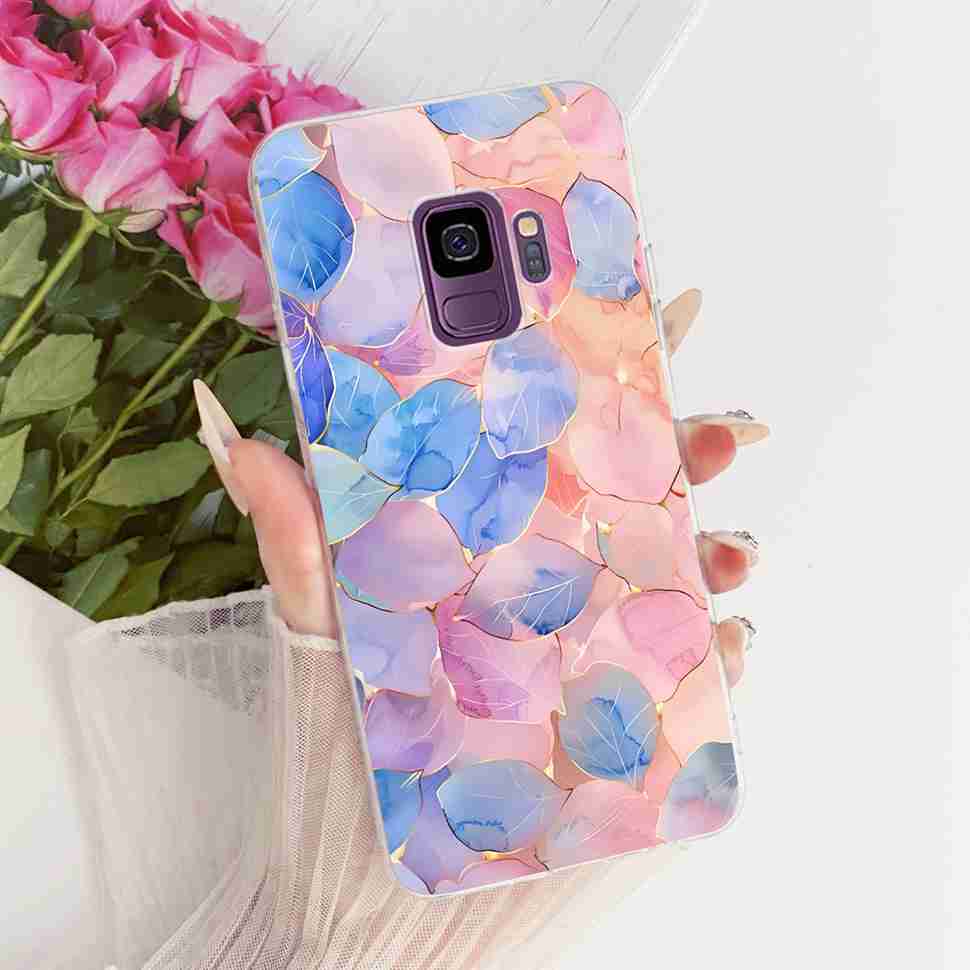 Protective Cases For Samsung Galaxy S9 Plus Soft Silicone Back Cover For Samsung S9Plus S9+ Summer Fresh Butterfly Shell Capa