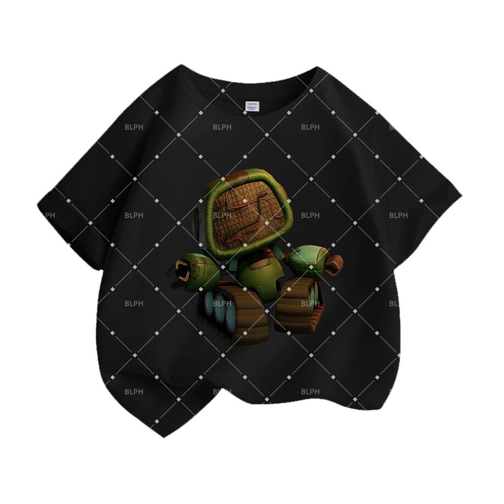 Cute Poppy Playtime Style Kids T-Shirt with Adorable Robot Design, Perfect for Zara Kids Lovers