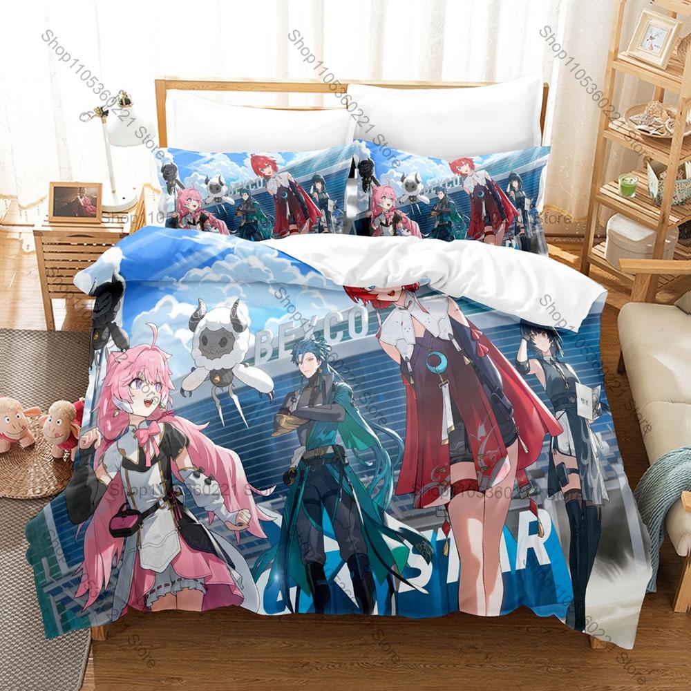 Hiyuki The Burning Sakura Maiden Wuthering Waves Duvet Cover Set 1 Duvet Cover 2 Pillowcases Anime Bed Linens Gift