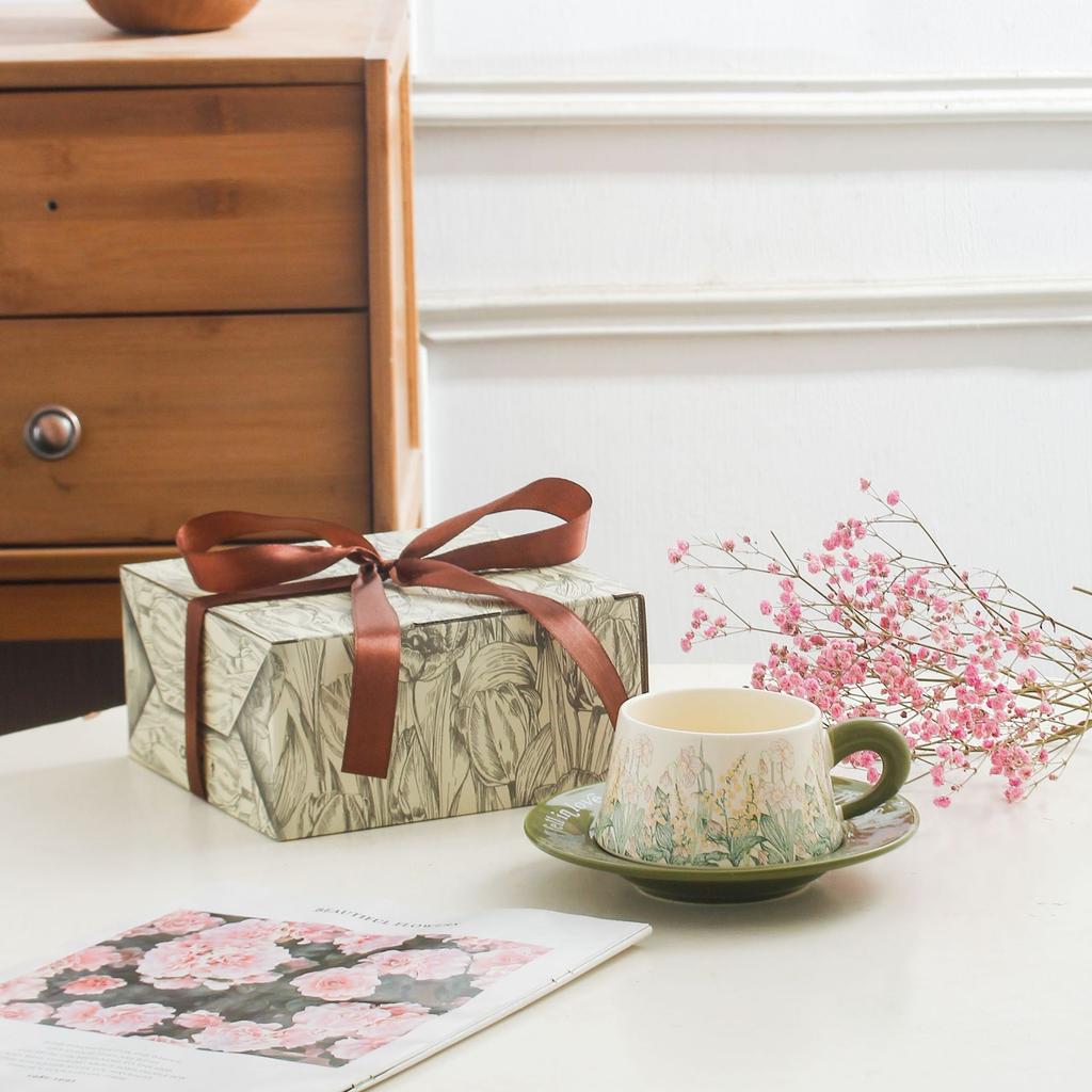 Coffee Cup Saucer, High-End Exquisite Couple Pair Of Cups, Wedding And Newlywed Gift Set