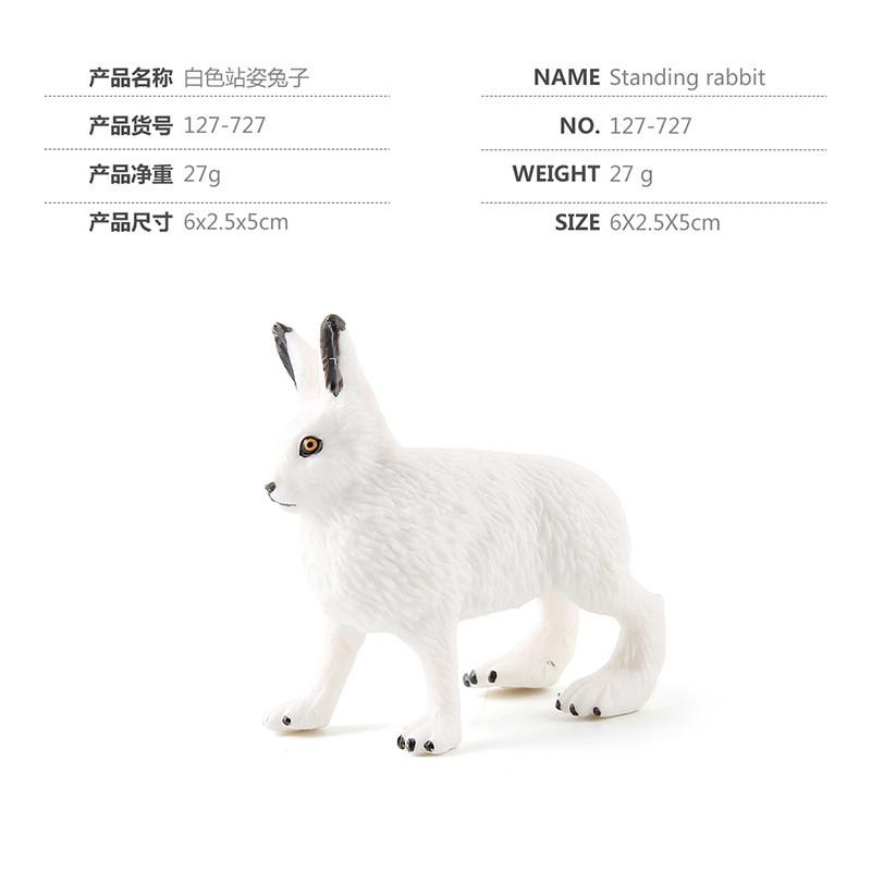 Lifelike Pvc Rabbit Figurine Collection Various Colors Ideal For Home Decor And Cakes