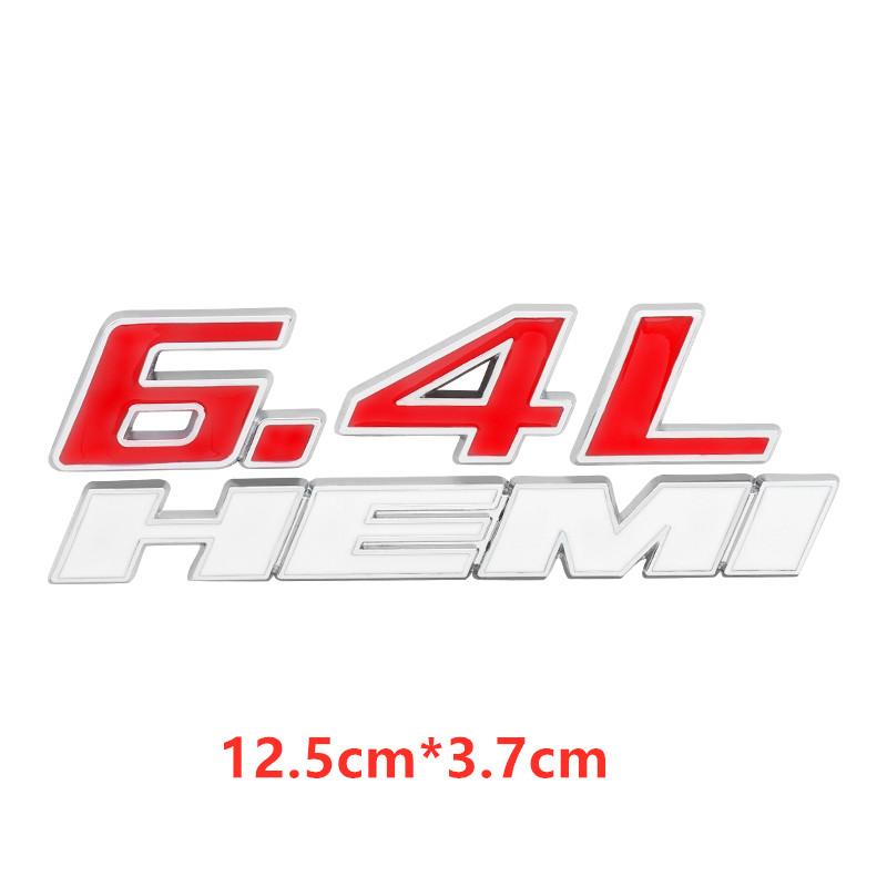 Metal 392 6.4L Car Engine Emblem Car Stickers For Hemi 345 Hemi Charger Caravan Durango Caliber Journey Challenger Avenger Badge