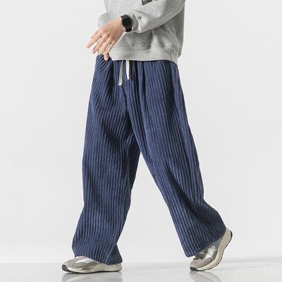 Herfst en Winter Grote Maat Japanse Retro Heren- en Dames Casual Broek Rechterpijpbroek Wijde Pijpen