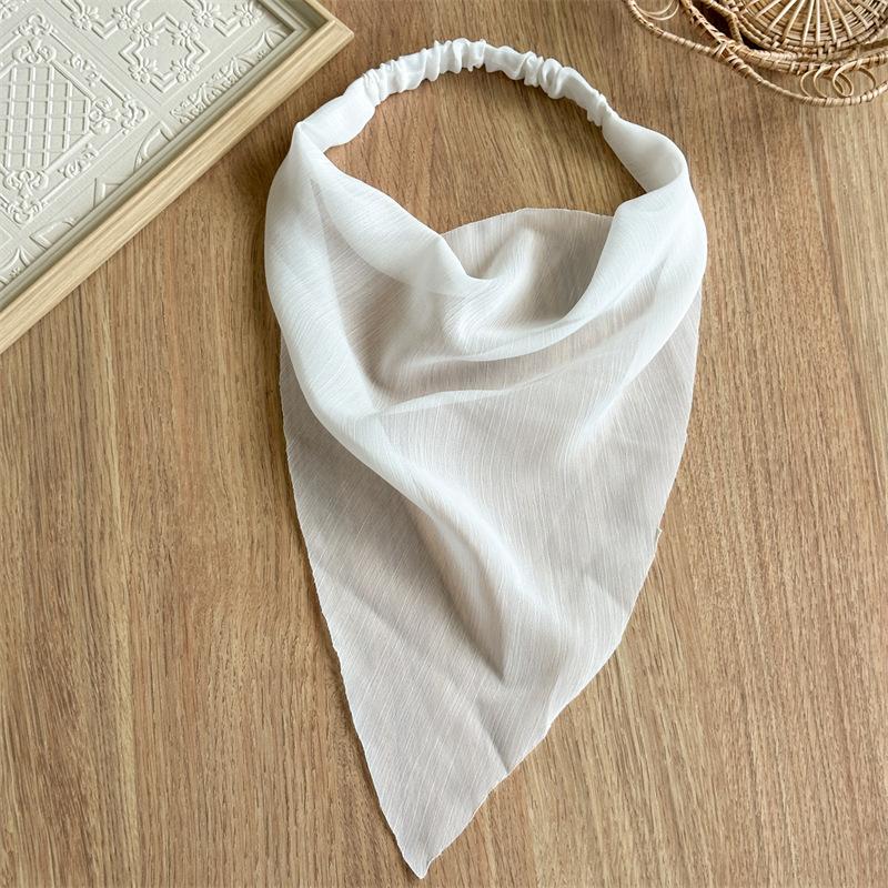 Solid Color Triangle Hair Band Elastic Headscarf Minimalist Style Hair Wrap Women Everyday Casual Styling Accessories