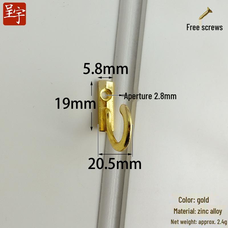 Decorative Small Hardware Hook for Coat & Hat