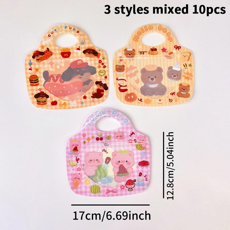 Niedliche Cartoon-Schultaschenform Süßigkeitenverpackungsbeutel Snack-Keks-Aufbewahrungsbeutel Kindertag Geburtstag Verschlussbeutel