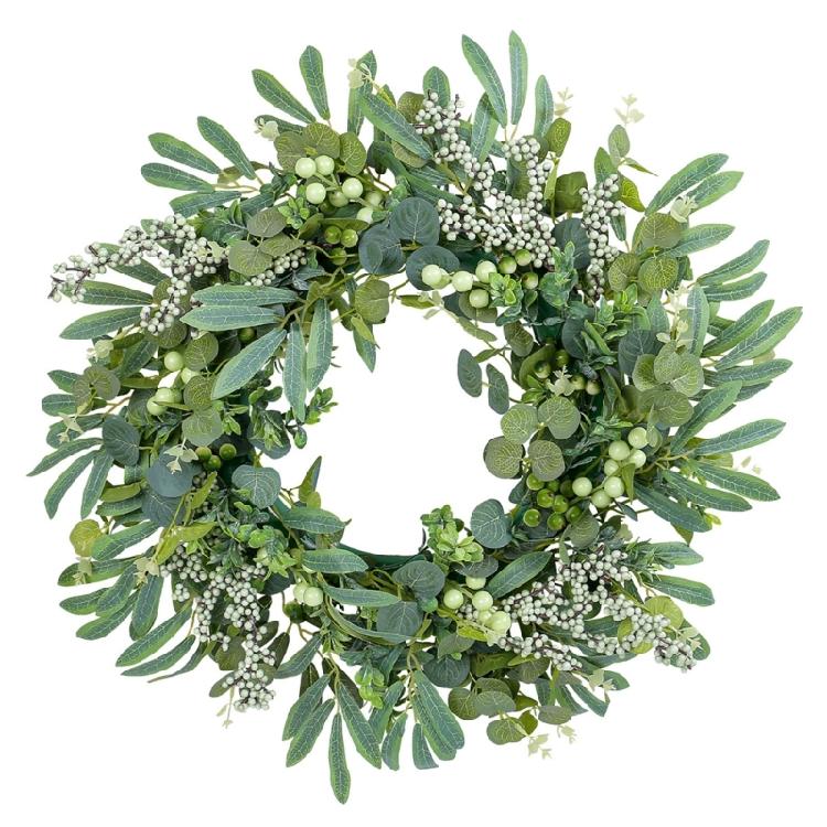 Simulation Leaf Wreath for Front Door Farmhouses Garden Wedding Decorations