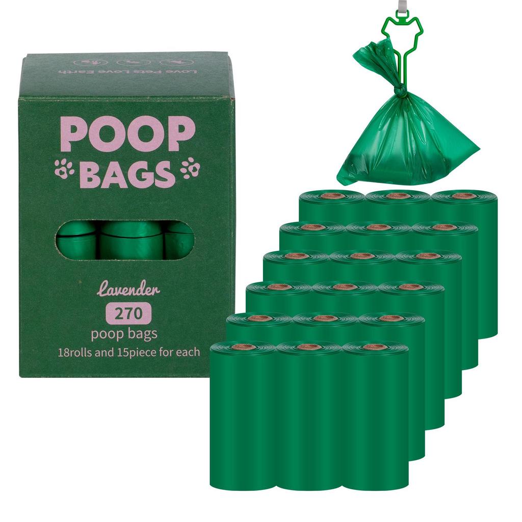 Eco-friendly Biodegradable Dog Waste Bags with Dispenser