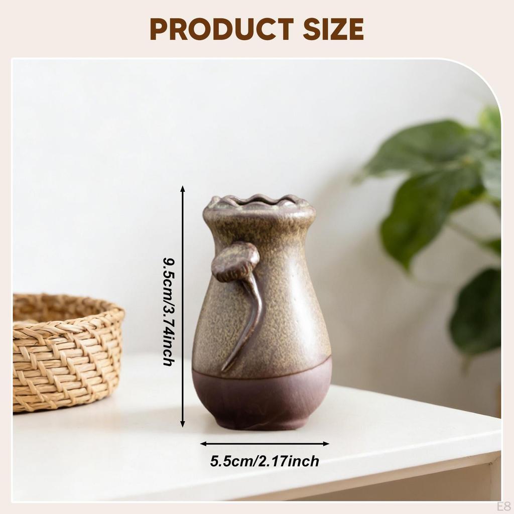 Ceramic Flower Vase Desktop Ornament Arrangement Floral Container for Office