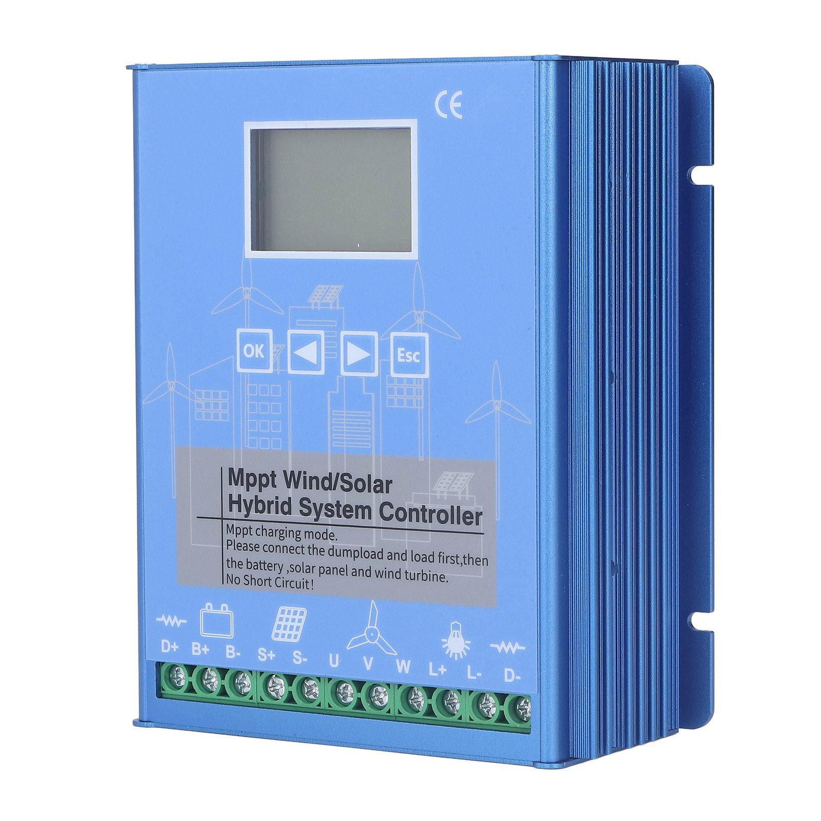 

Гибридный контроллер ветро-солнечного типа MPPT Boost для зарядки литий-кислотных аккумуляторов 12 В 24 В с Bluetooth Blue