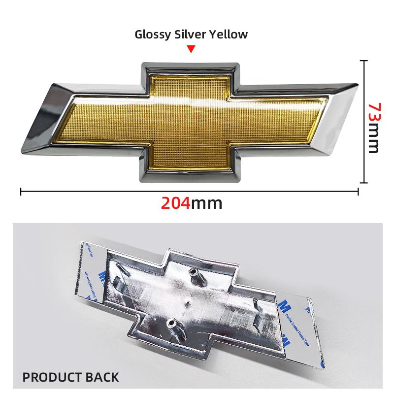 129mm 150mm 195mm 204mm 208mm 228mm Car Front Logo Grill Rear Bumper Tail Door Trunk Emblem Sticker 3D Accessories For Chevrolet