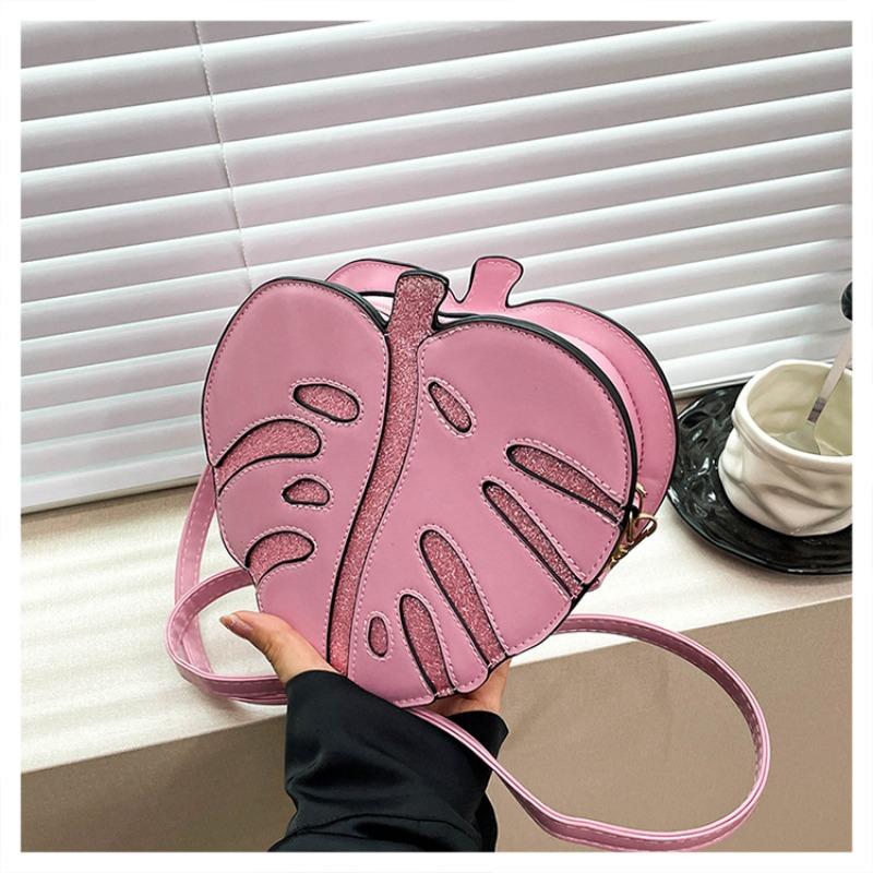 New leaf indentation premium commuter shoulder bag women's mini personalized summer retro versatile casual messenger bag