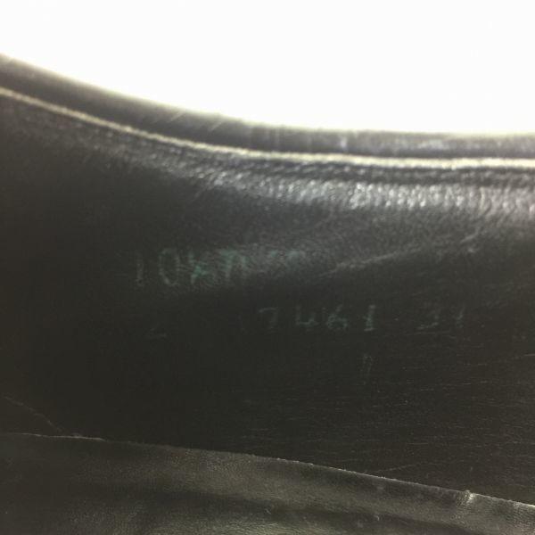 USED/80s-90s Vintage Made in USA Full Brogue Long Wingtip Shoes Black size 10.5D/B 28.0-28.5 Men's