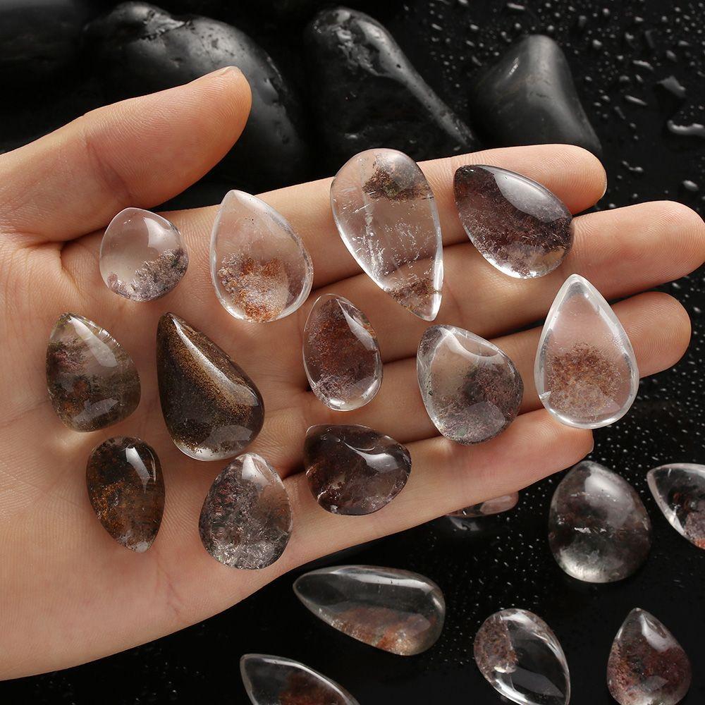 Color Women Jewelry Colorful Healing Stone Ghost Phantom Quartz Gemstone Pendant Natural Crystal