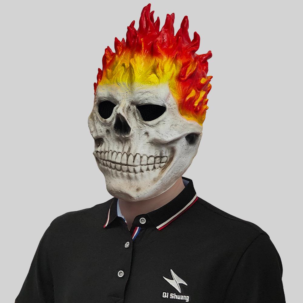 Flame Skull Mask for Halloween Parties and Masquerades