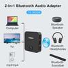 2in1 Bluetooth Transmitter & Receiver Wireless Stereo Audio Adapter A2DP Home TV