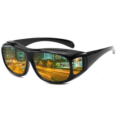 [SHEEN KELLY] Night Vision Glasses Fit Over Regular Glasses. Sunglasses Wrap Around Sunglasses. Driving Glasses.