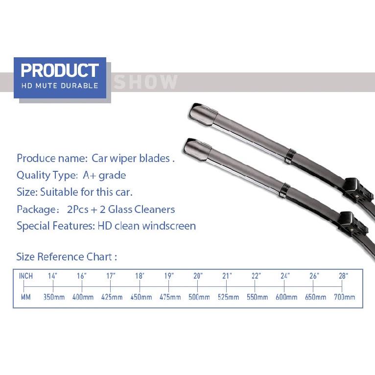 Car Front Rear Wiper Blades For MG HS MGHS AS23 EHS PHEV 2018 2019 2020 2021 2022 2023 Plug Window Windshield Windscreen Brushes